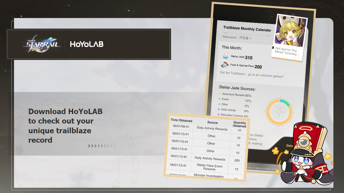 Trailblaze Monthly Calendar