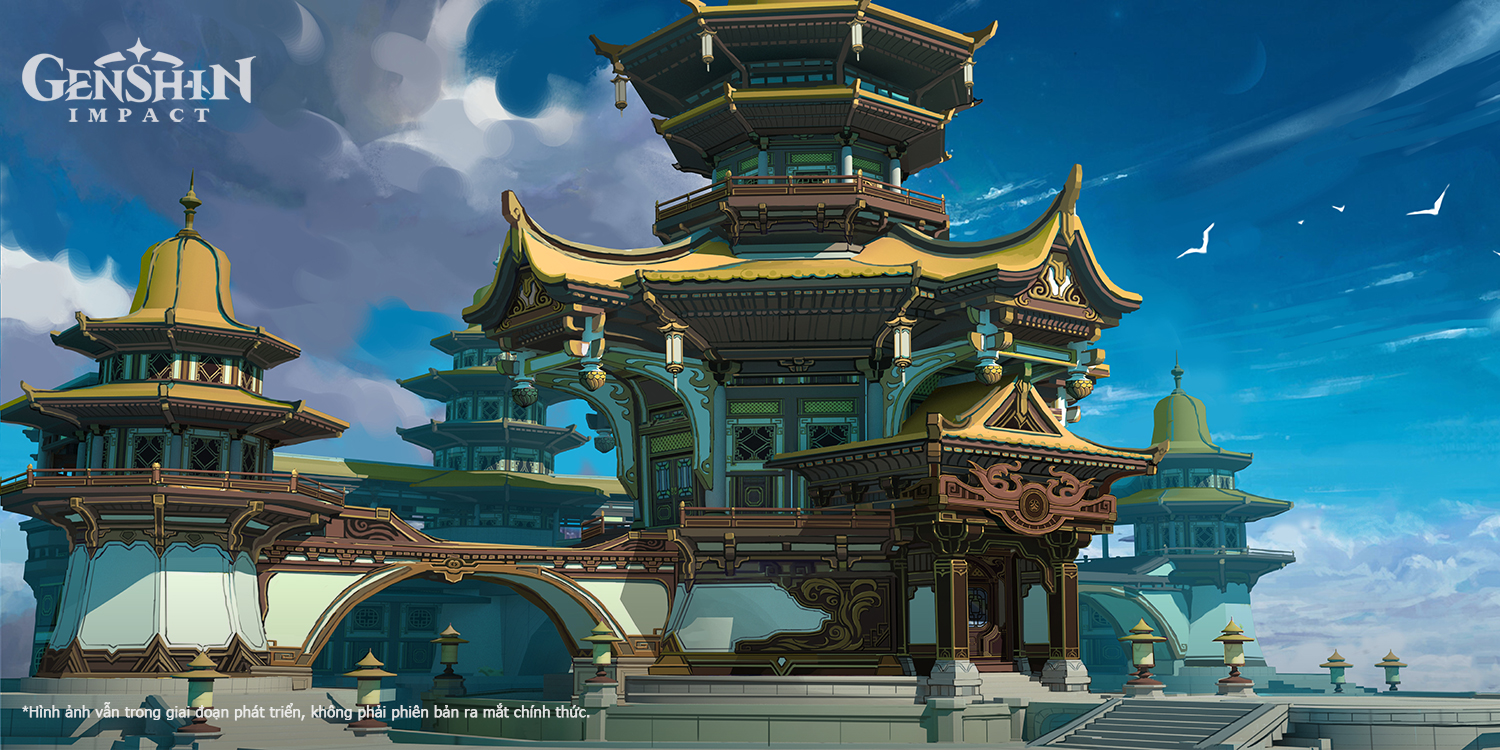 Liyue Bến cảng giàu có nằm phía đông đại lục Teyvat